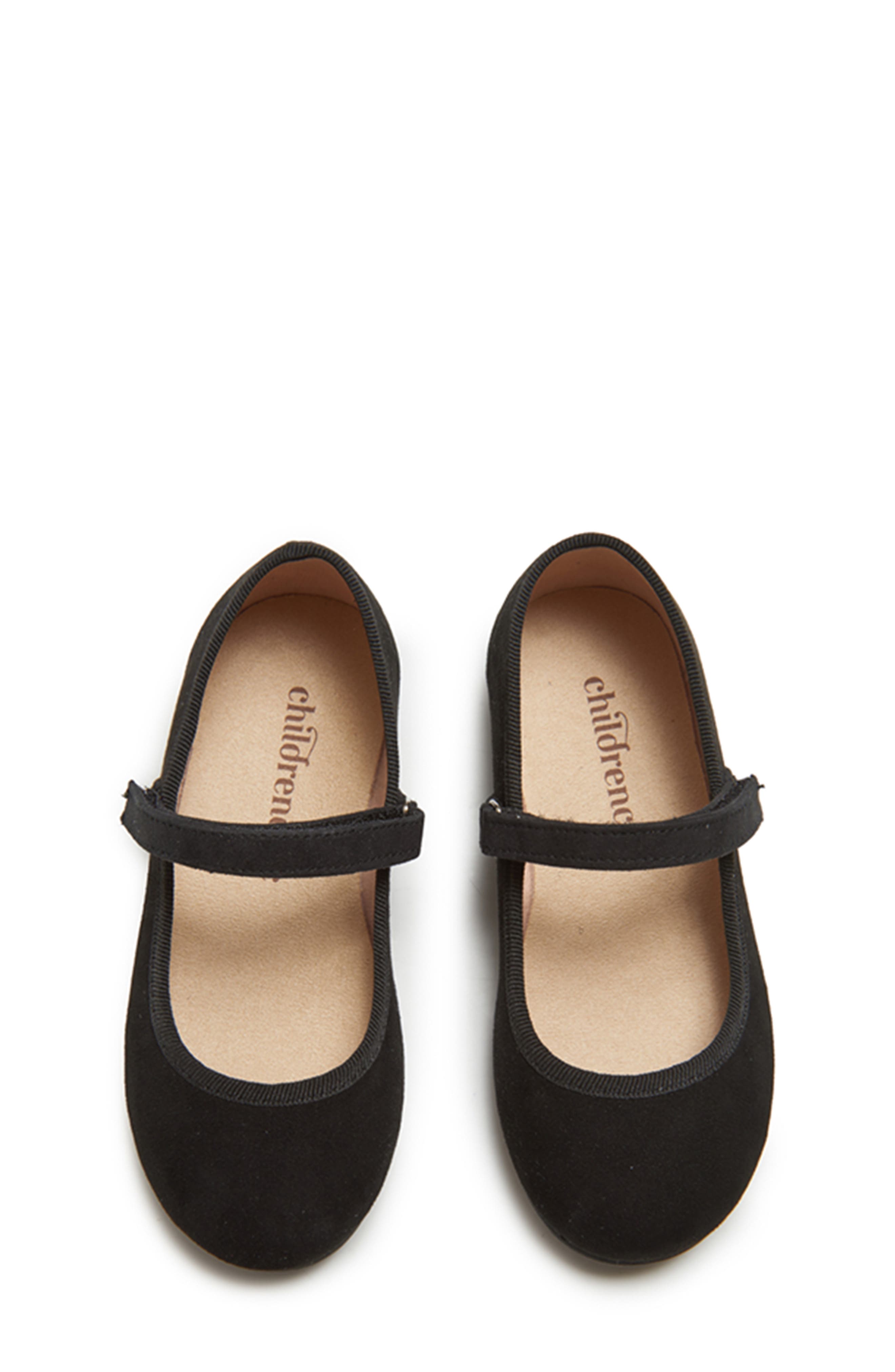 CHILDRENCHIC Suede Mary Jane, Alternate, color, Black