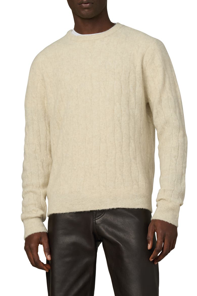 Cable Pullover Sweater, Main, color, WINTER SAND