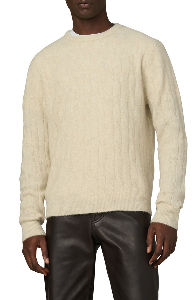 Joe's Cable Pullover Sweater, Main, color, Winter Sand