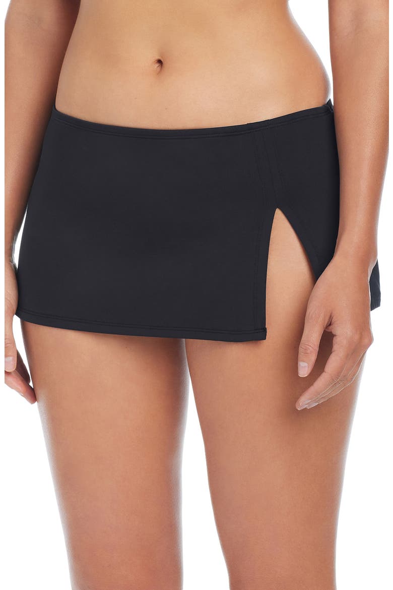 Skirted Hipster Bikini Bottoms, Main, color, BLACK