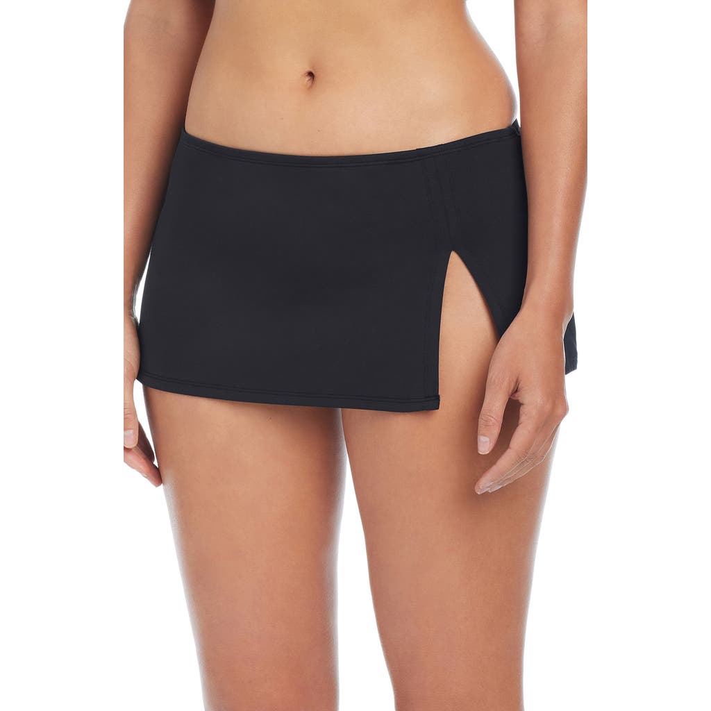 Rod Beattie Skirted Hipster Bikini Bottoms in Black at Nordstrom, Size 8