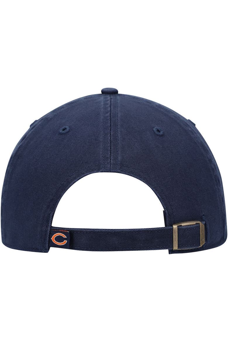 Men's '47 Navy Chicago Bears Primary Alternate Logo Clean Up Adjustable Hat, Alternate, color, NAVY