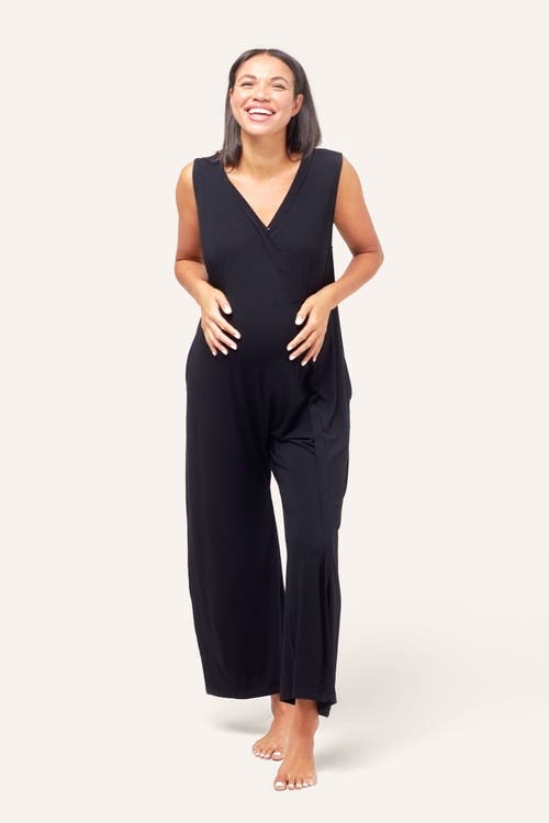 Nom Maternity Everyday Jumpsuit In Black