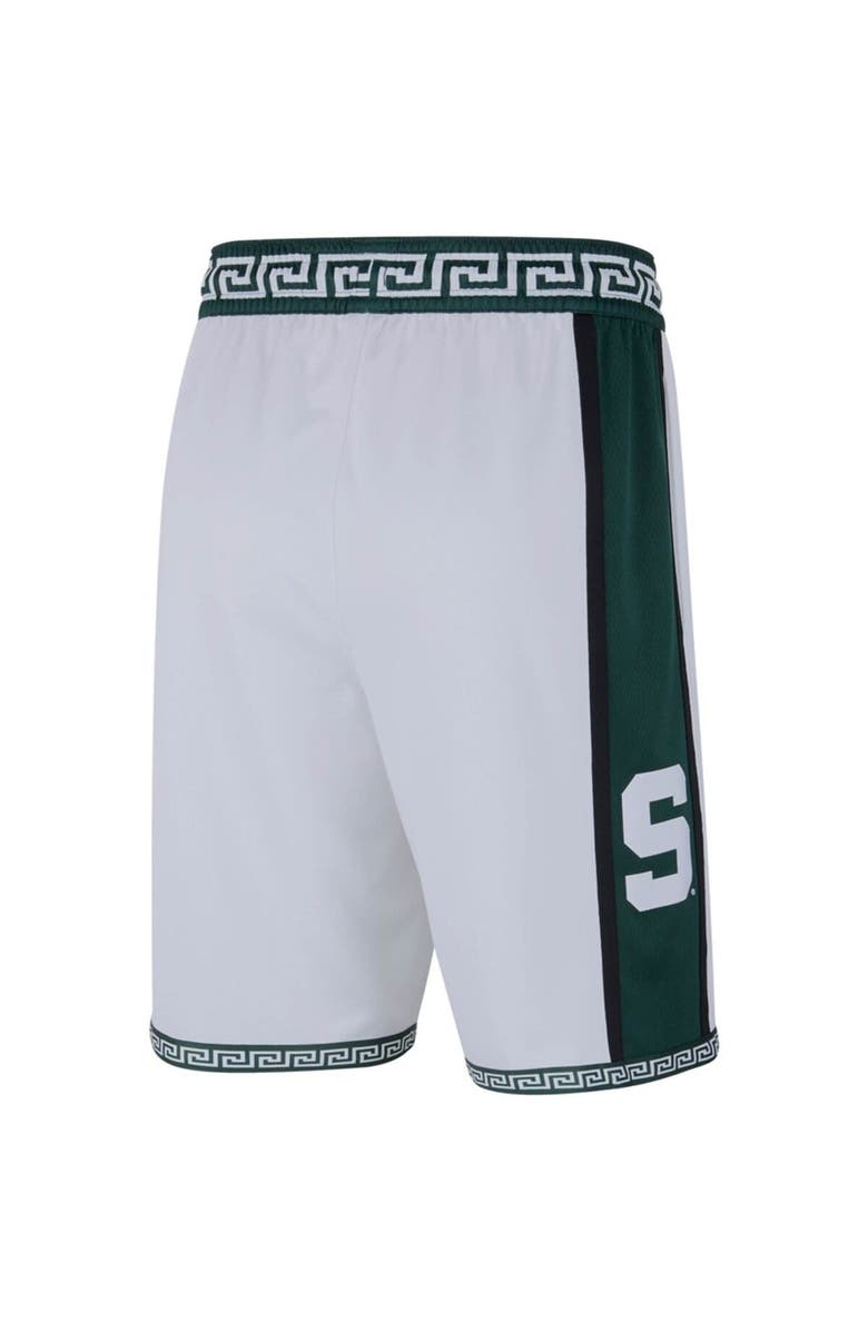 Nike Men's Nike White Michigan State Spartans Limited Retro Basketball Shorts, Alternate, color, White