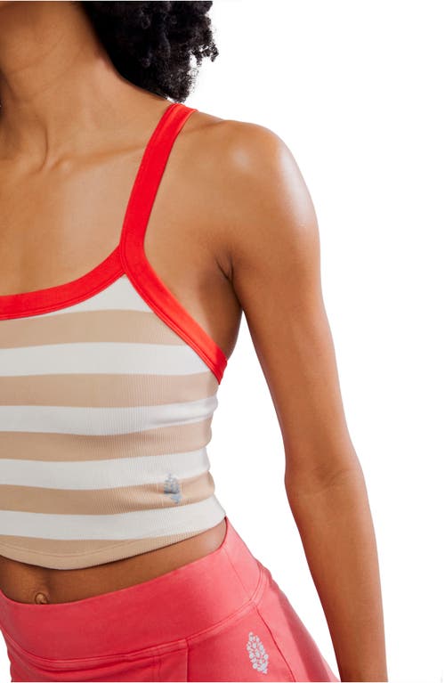Free People Fp Movement All Clear Stripe Camisole In Multi