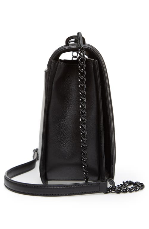 Rebecca Minkoff Love Jumbo Chevron-quilted Crossbody Bag In Jet Black