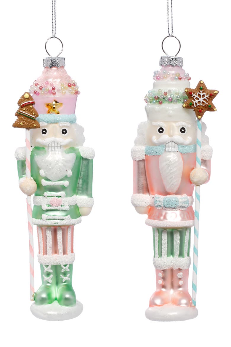 Pastel Candy Nutcracker Ornament, Box of 6, Main, color, Pastel Pink