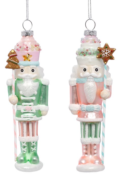 Pastel Candy Nutcracker Ornament, Box of 6