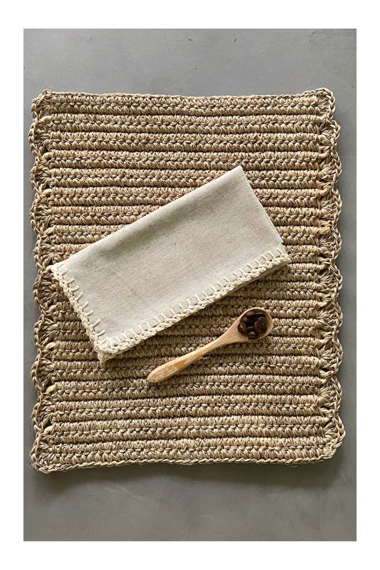 Fique Woven Placemat Set of 4, Alternate, color, Natural