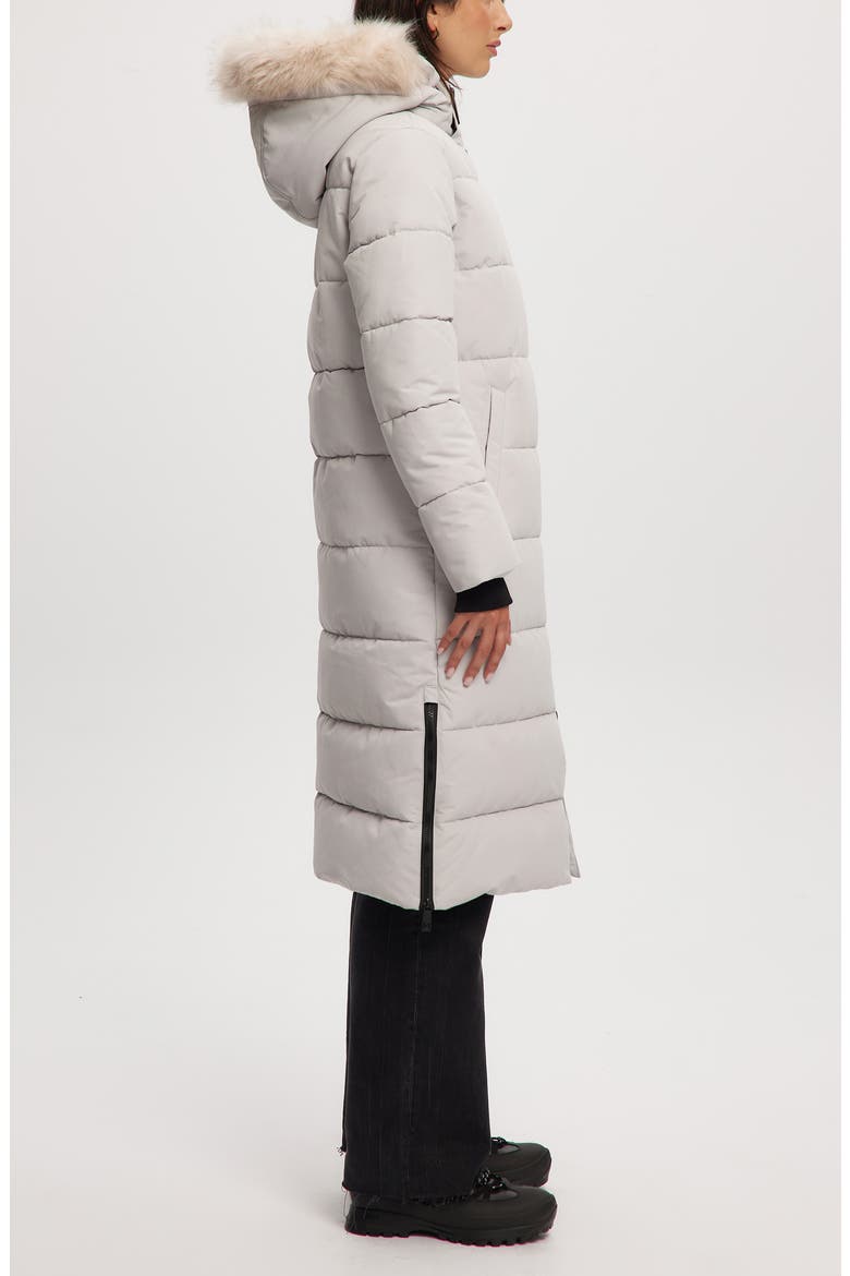 Winter Long Parka with Faux Fur Trim, Alternate, color, SNOW