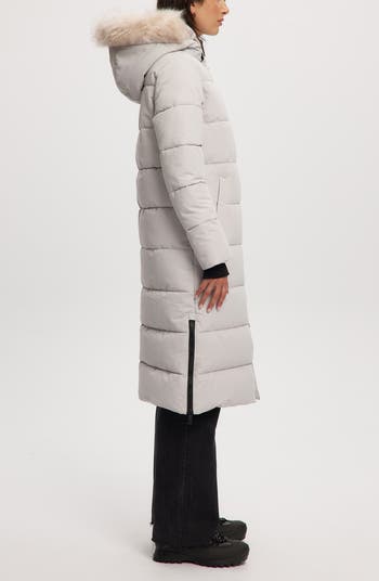 Winter Long Parka with Faux Fur Trim