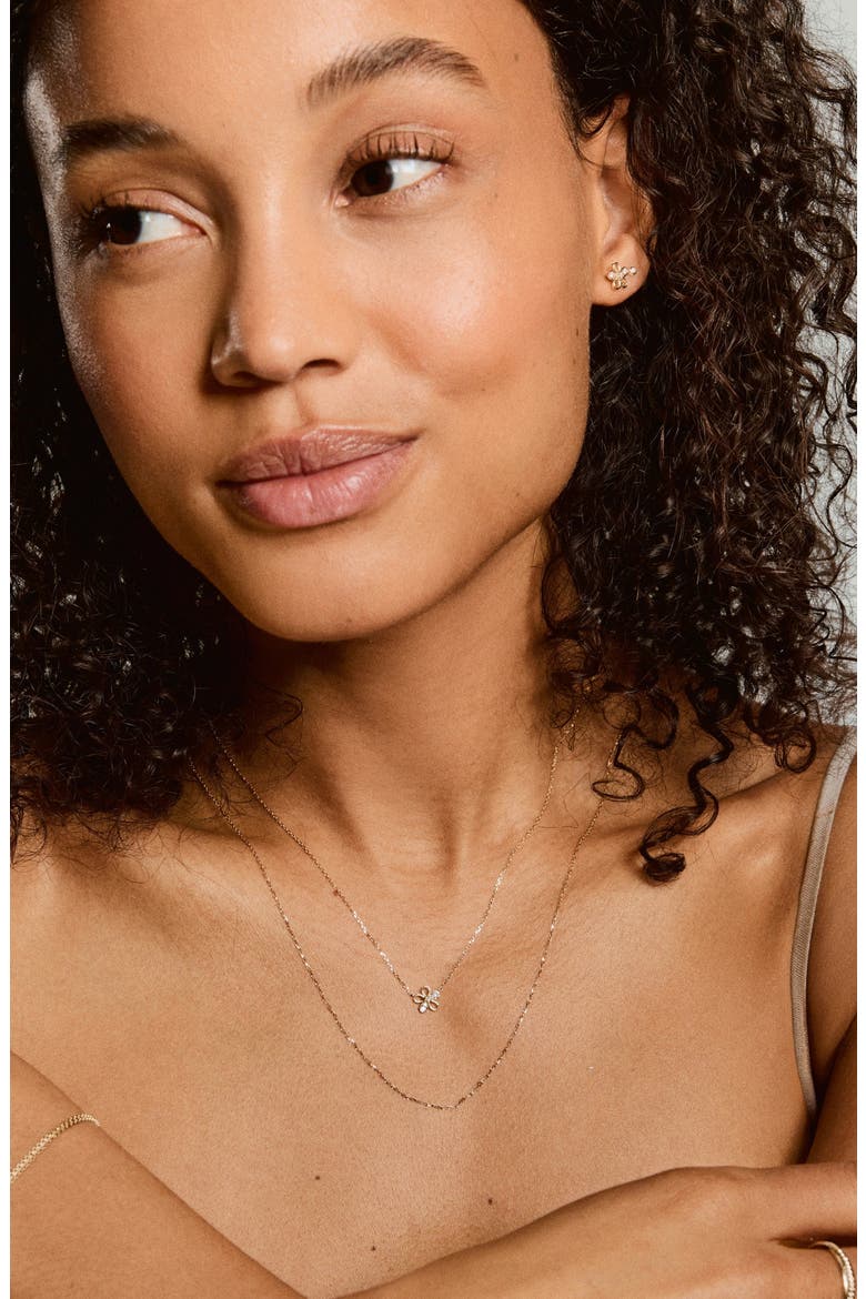 Fleurette Necklace, Alternate, color, Yellow Gold