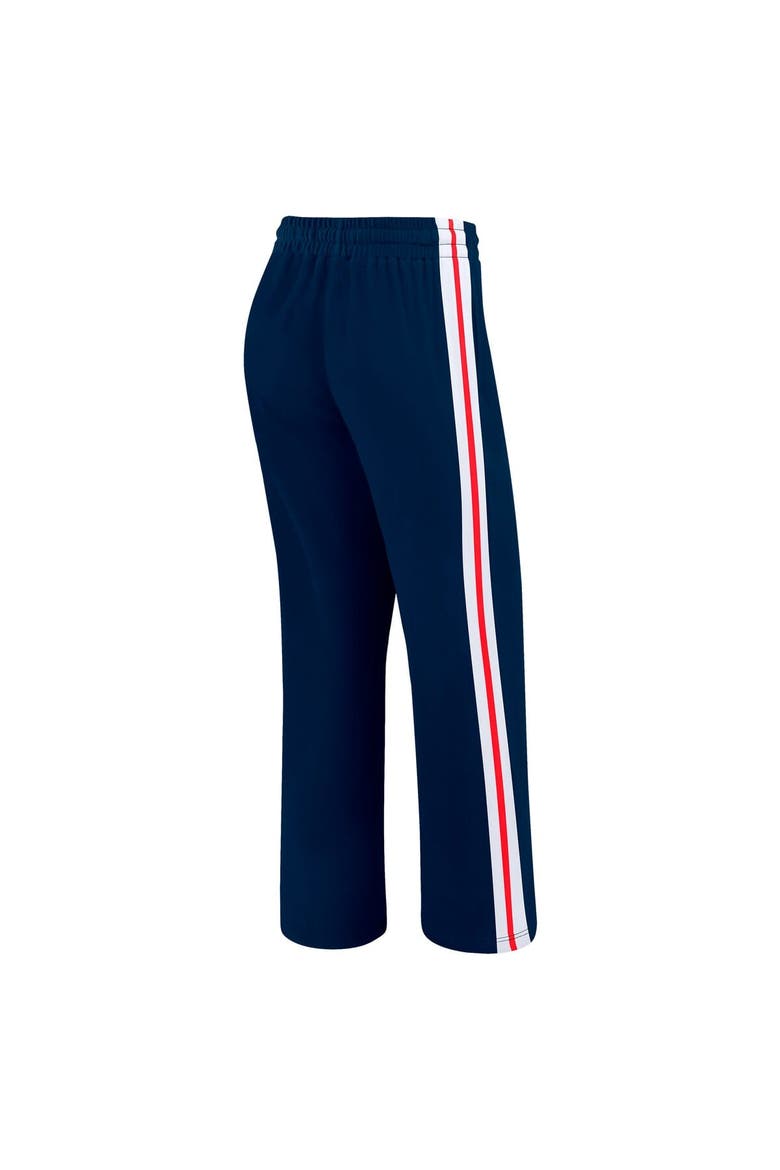 Women's WEAR by Erin Andrews Navy Houston Texans Color-Block Straight Leg Pants, Alternate, color, Navy
