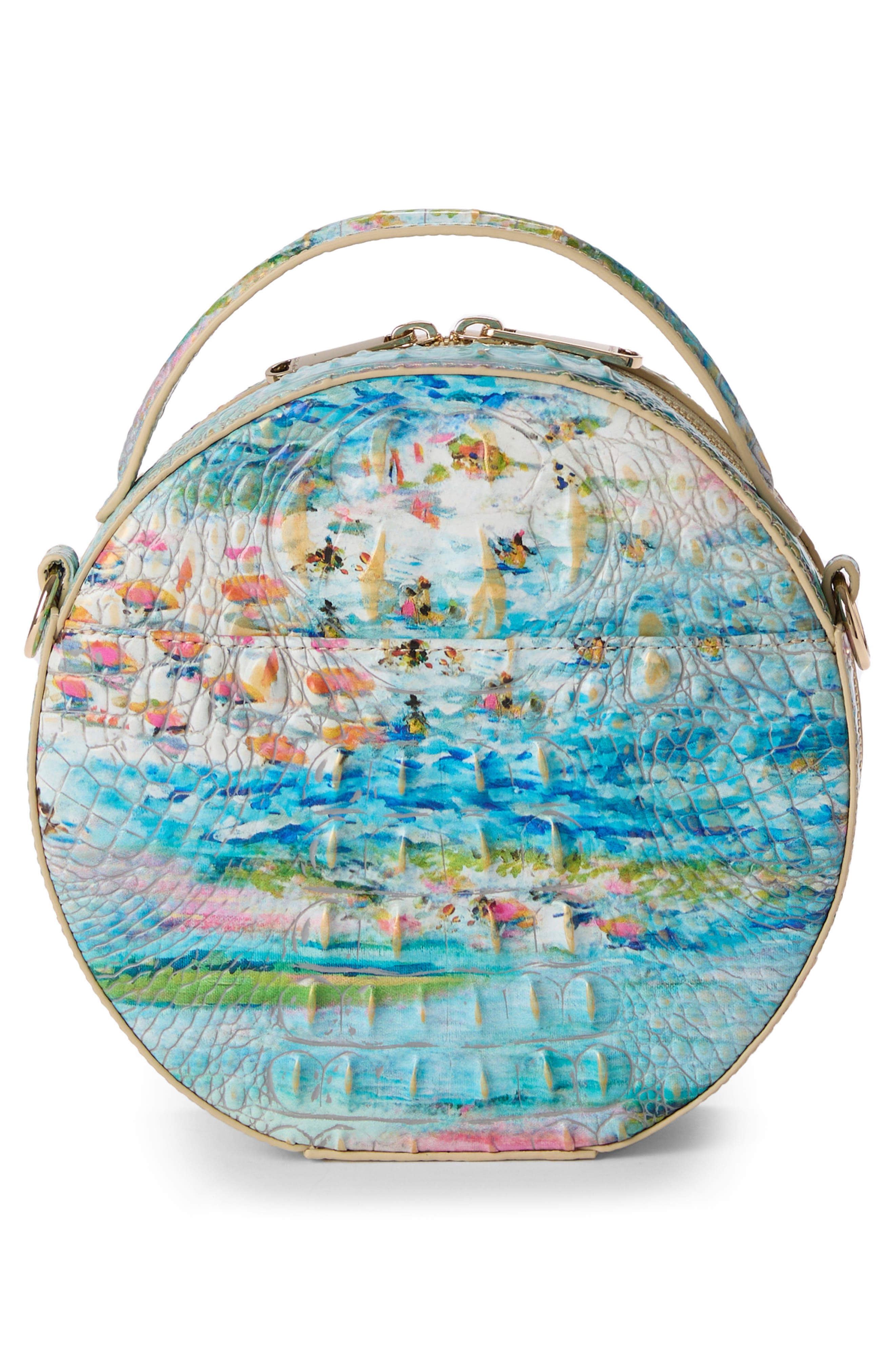 Brahmin Lane Croc Embossed Leather Crossbody Bag, Alternate, color, 