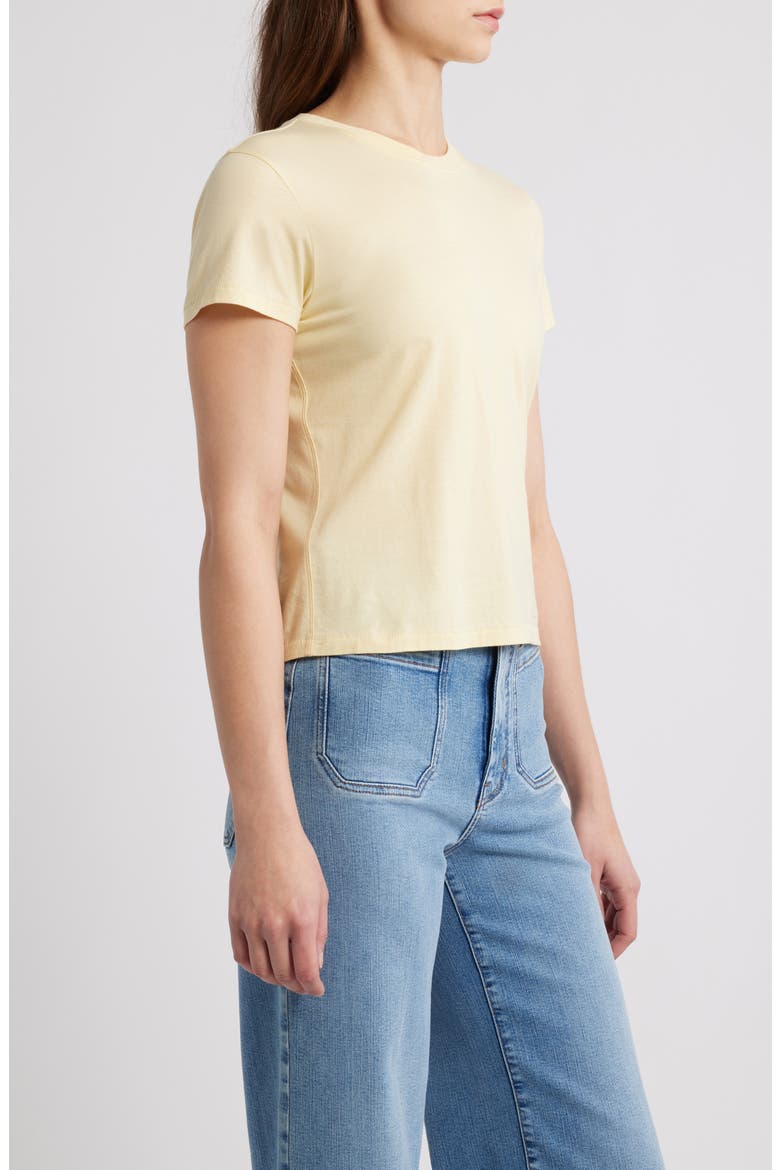 The Baby Tee, Alternate, color, BUTTER