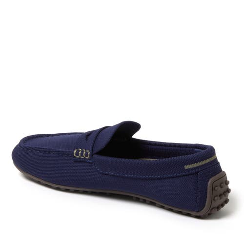 Dearfoams Hazel Stretch Knit Driving Loafer Slipper In Blue