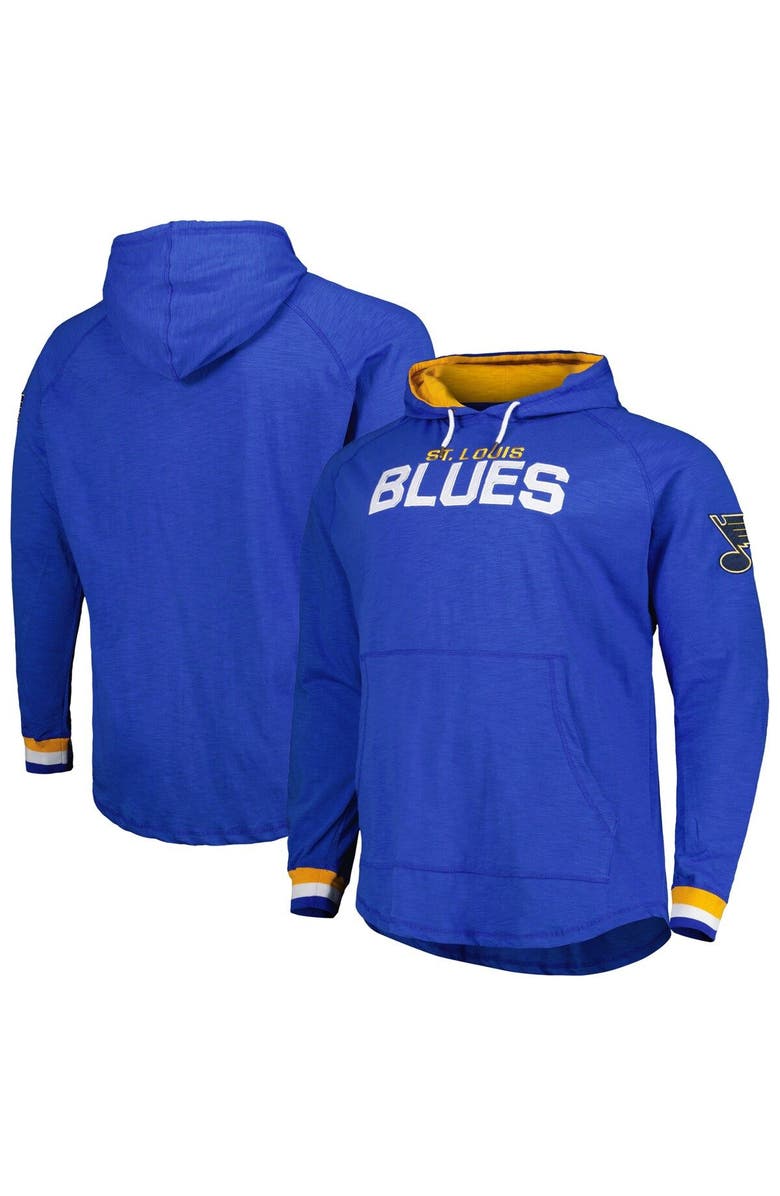 Mitchell & Ness Men's Mitchell & Ness Blue St. Louis Blues Big & Tall Legendary Raglan Pullover Hoodie, Main, color, 