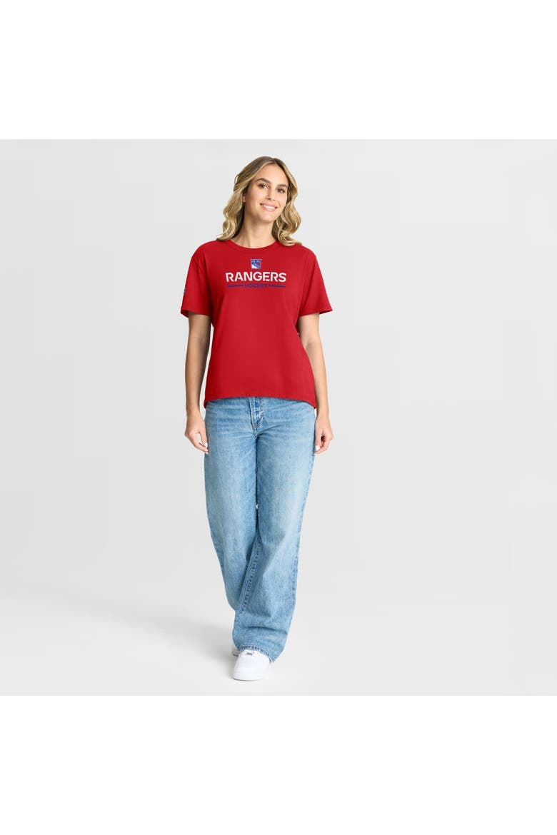 Women's Fanatics Red New York Rangers Authentic Pro Primary T-Shirt, Alternate, color, Red