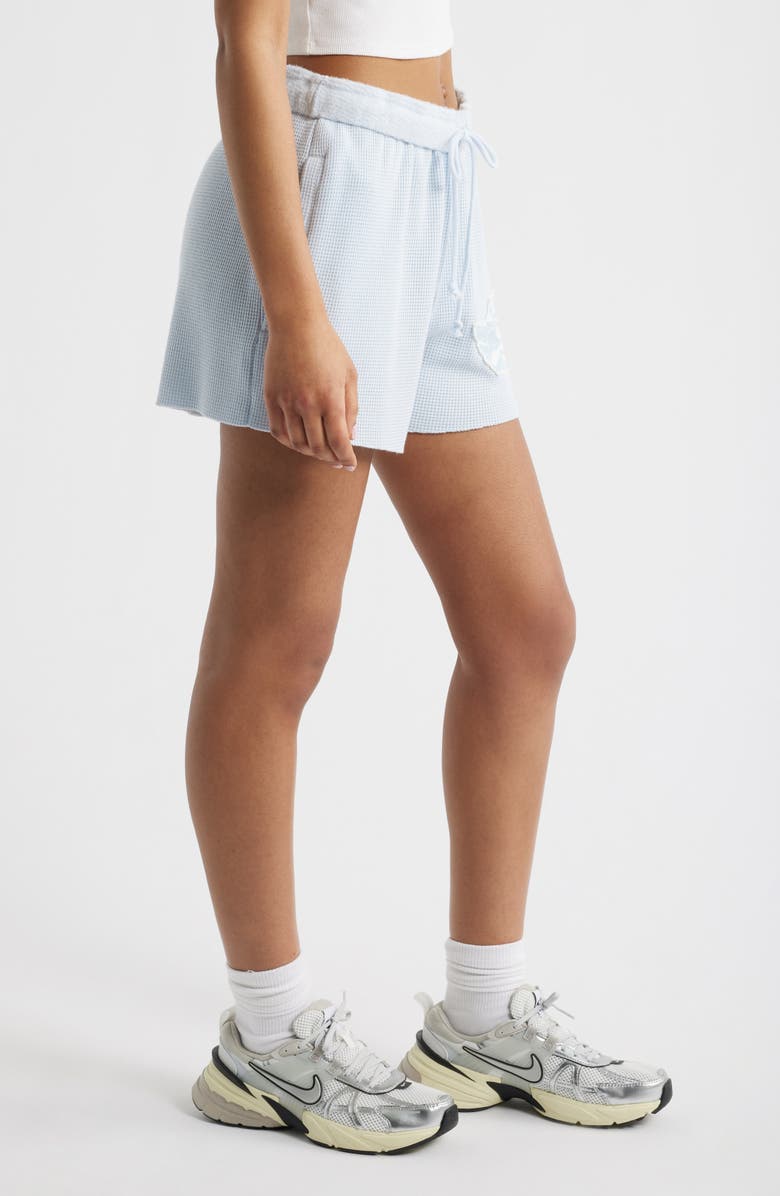 BOYS LIE Aura Let Love Guide My Way Graphic Sweat Shorts, Alternate, color, Blue