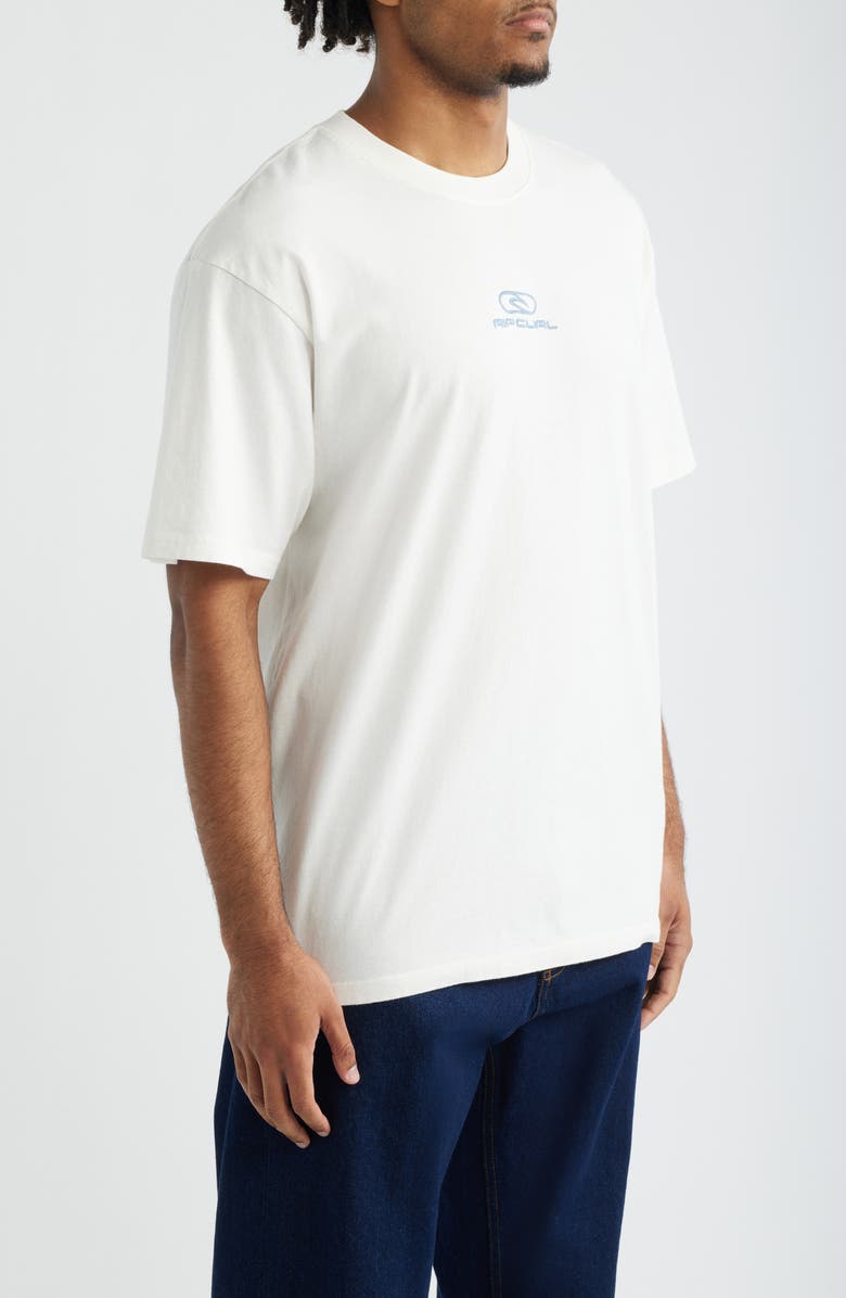 Rip Curl Pill Icon Embroidered Logo T-Shirt, Alternate, color, Bone