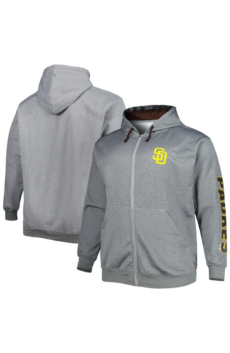 PROFILE Men's Profile Ash San Diego Padres Big & Tall Pullover Hoodie, Main, color, 