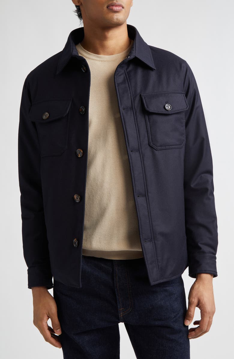 MooRER Duino Waterproof Virgin Wool & Cashmere Jacket, Alternate, color, Blue