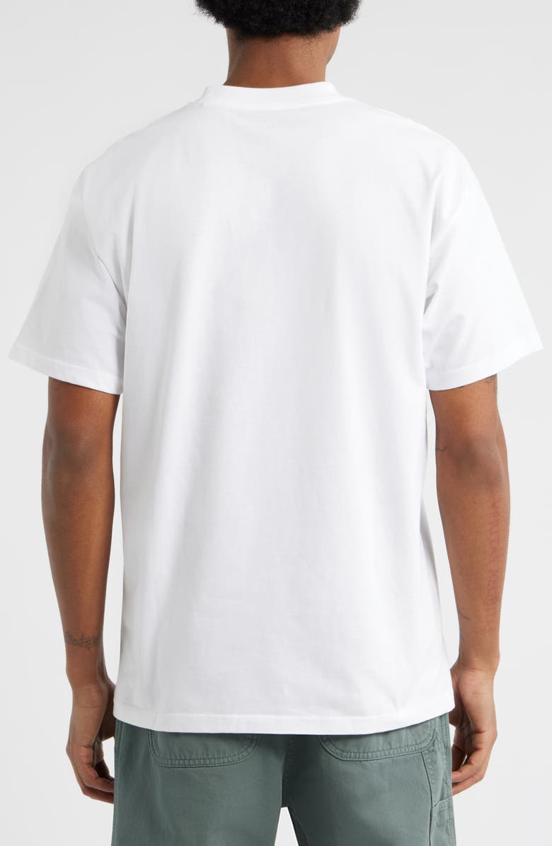 Carhartt Work In Progress Shattered Logo Organic Cotton Graphic T-Shirt, Alternate, color, White