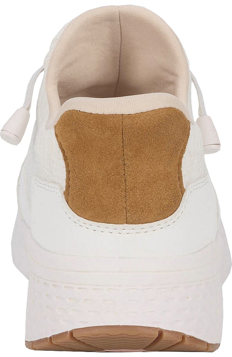 DREW Bobbie Lace-up Sneaker, Alternate, color, White Suede Combo