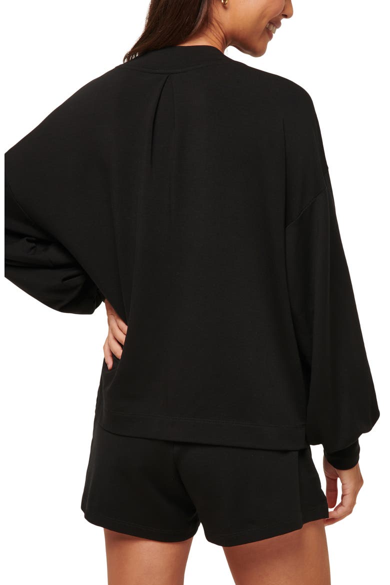 Cloud French Terry Pullover Sweatshirt, Alternate, color, BLACK