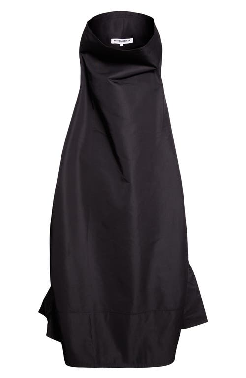 Melitta Baumeister High Collar Volume Dress In Black