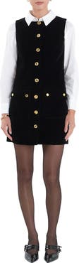 English Factory Sleeveless Velvet Minidress