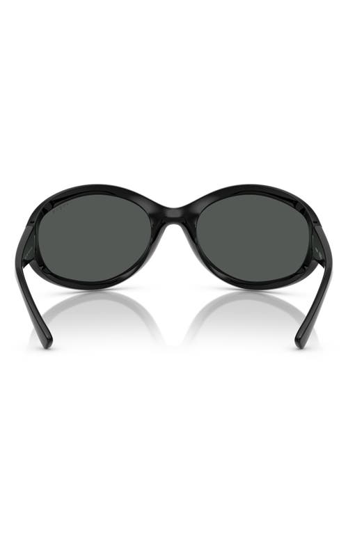 Vogue 65mm Oversize Oval Sunglasses In Black