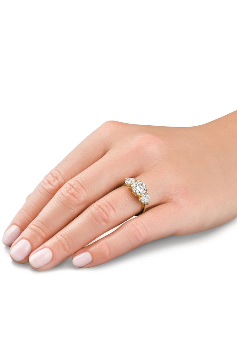 Certified 3 1/2Ct Diamond Engagement Ring Lab Grown, Alternate, color, 14k Yellow Gold
