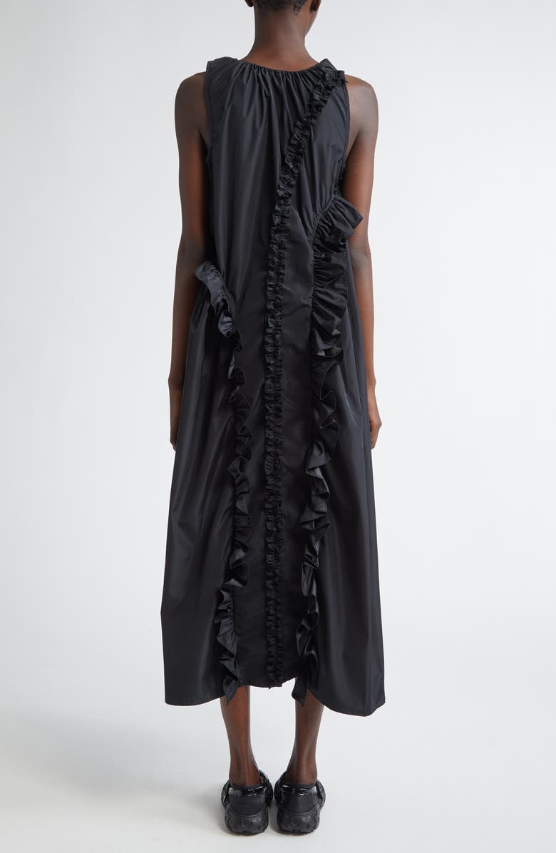 Cecilie Bahnsen Opal Scoop Neck Faille Dress, Alternate, color, 