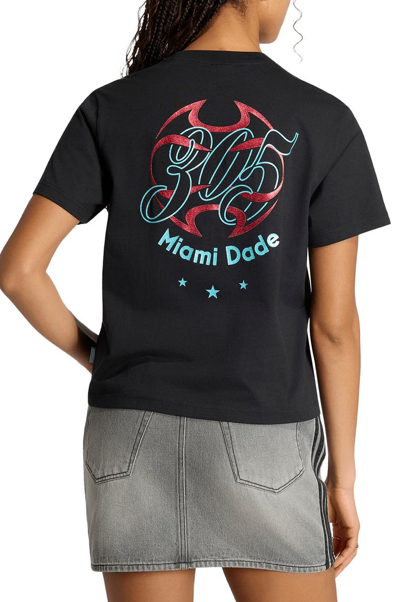 adidas Originals Miami Graphic T-Shirt, Alternate, color, Black/ /