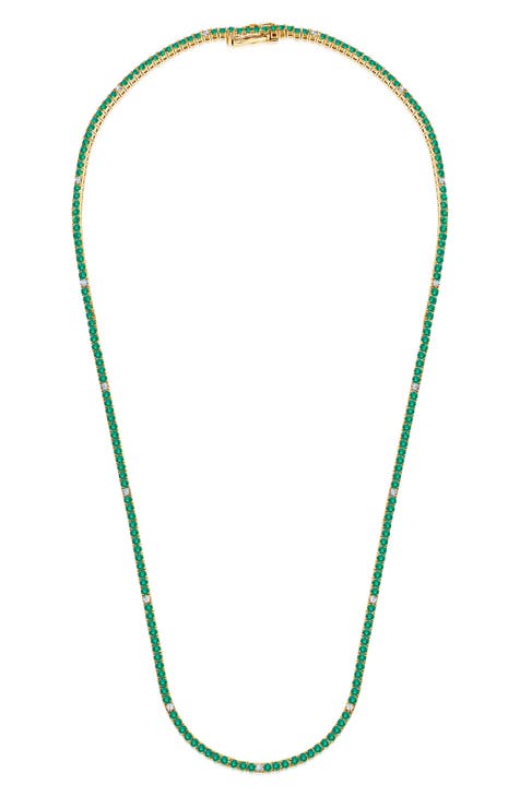 Crislu shops tennis necklace