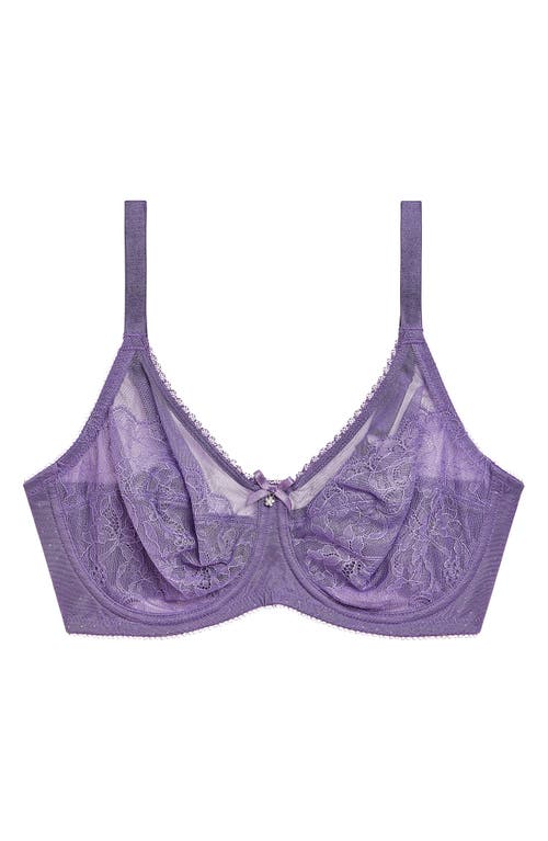 Wacoal Retro Chic Full Figure Underwire Bra In Purple