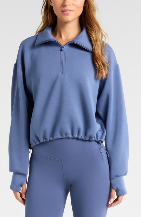 Soft Modal Blend Half Zip Pullover