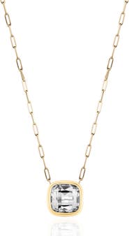 GOSHWARA Manhattan Cushion Pendant Necklace