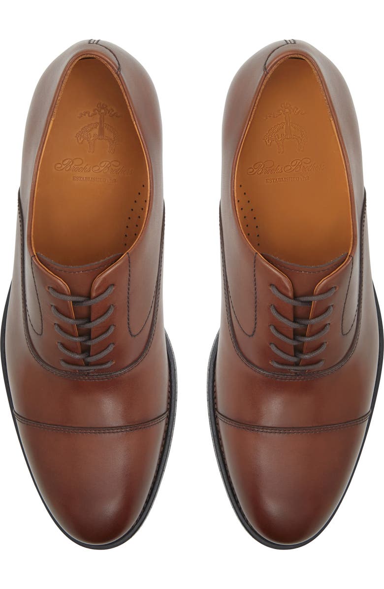 Brooks Brothers Carnegie Oxford, Alternate, color, Cognac