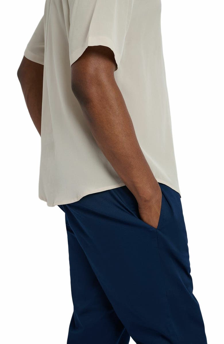 Onia Garment Dye Cotton Drawstring Pant, Alternate, color, Deep Navy