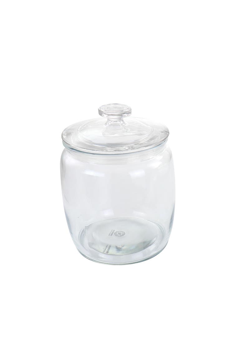 4 Piece 2.1 and 1 Quart Glass Canister Set, Alternate, color, Clear
