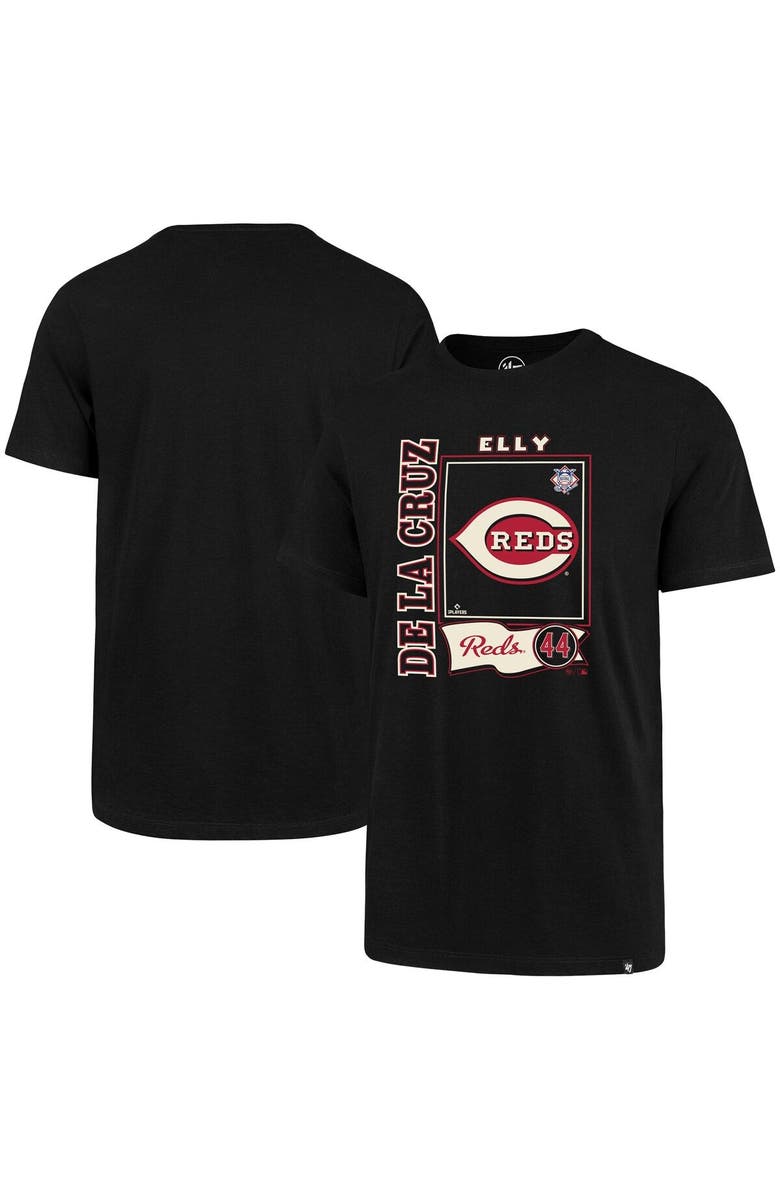 '47 Men's '47 Elly De La Cruz Black Cincinnati Reds Graphic T-Shirt, Main, color, Black