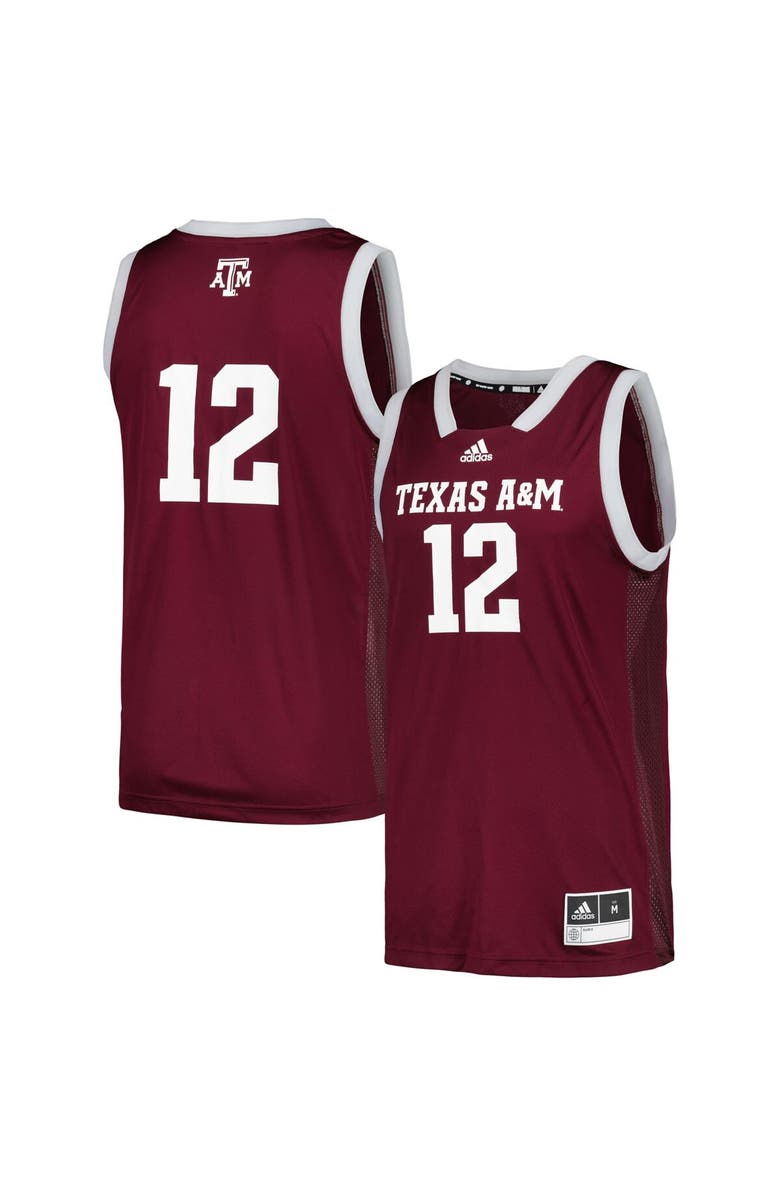 adidas Men's adidas #12 Maroon Texas A&M Aggies Team Swingman Jersey, Main, color, Maroon