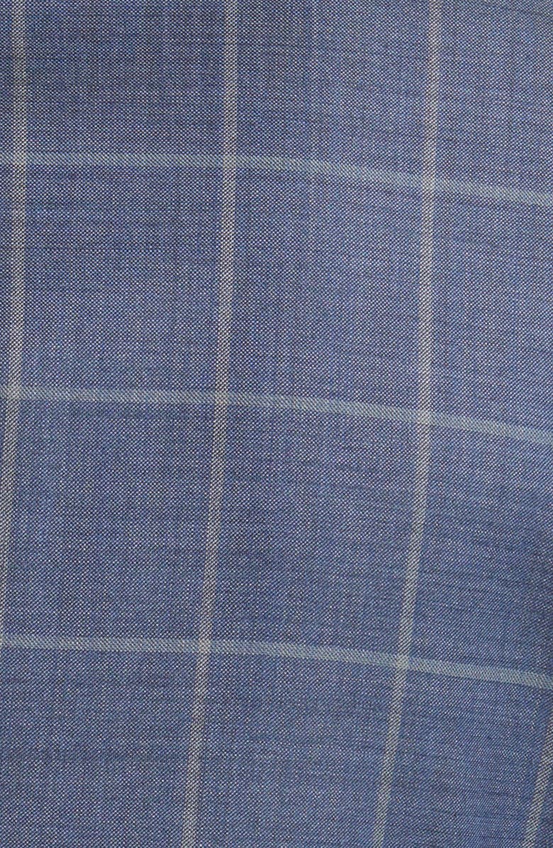 DANIEL HECHTER Windowpane Check Wool Blazer, Alternate, color, Blue