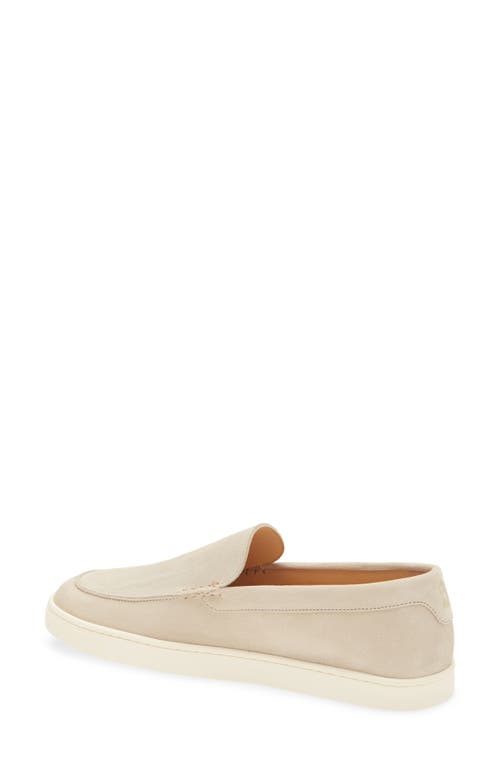 Brunello Cucinelli Chevron Embossed Suede Loafer In Neutral