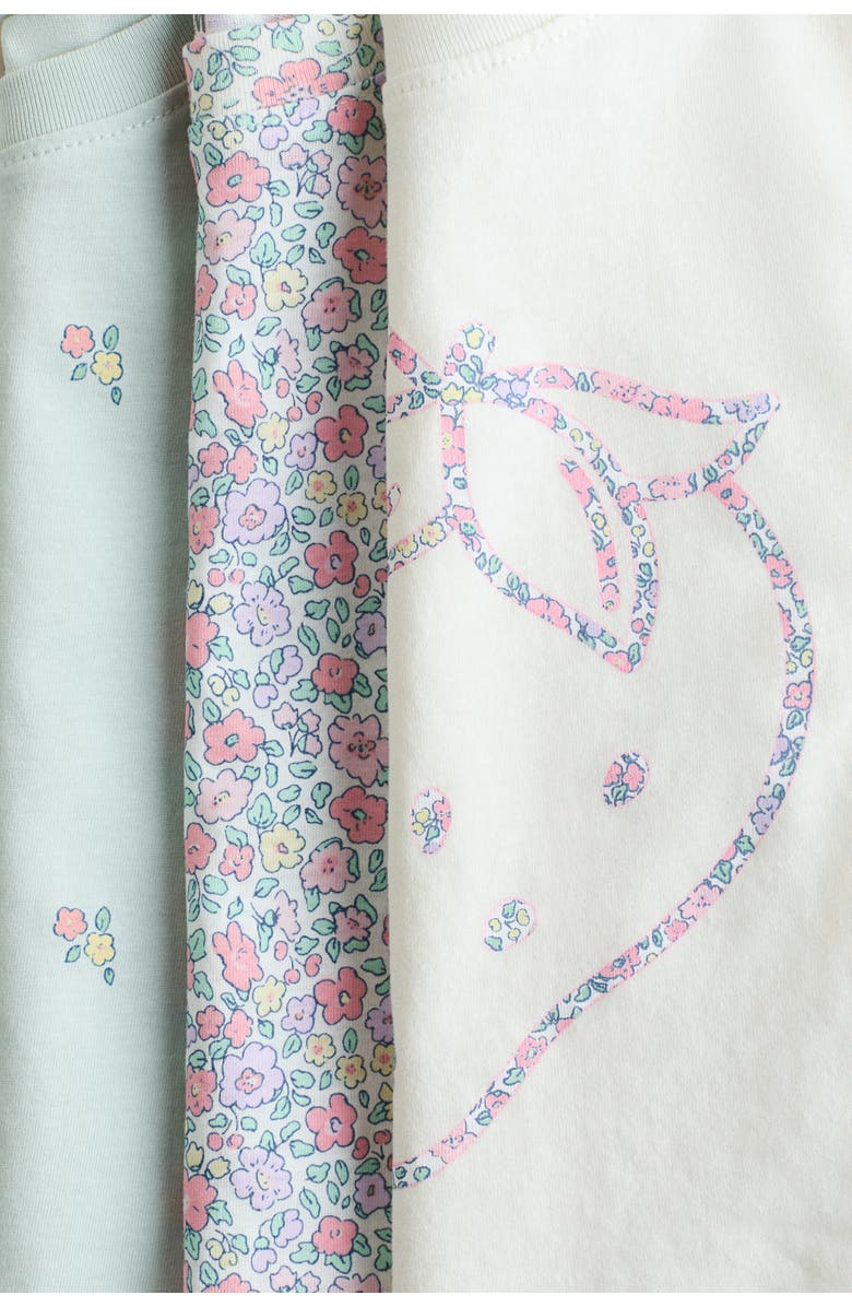 H&M 3-pack printed t-shirts, Alternate, color, Cream/Strawberry