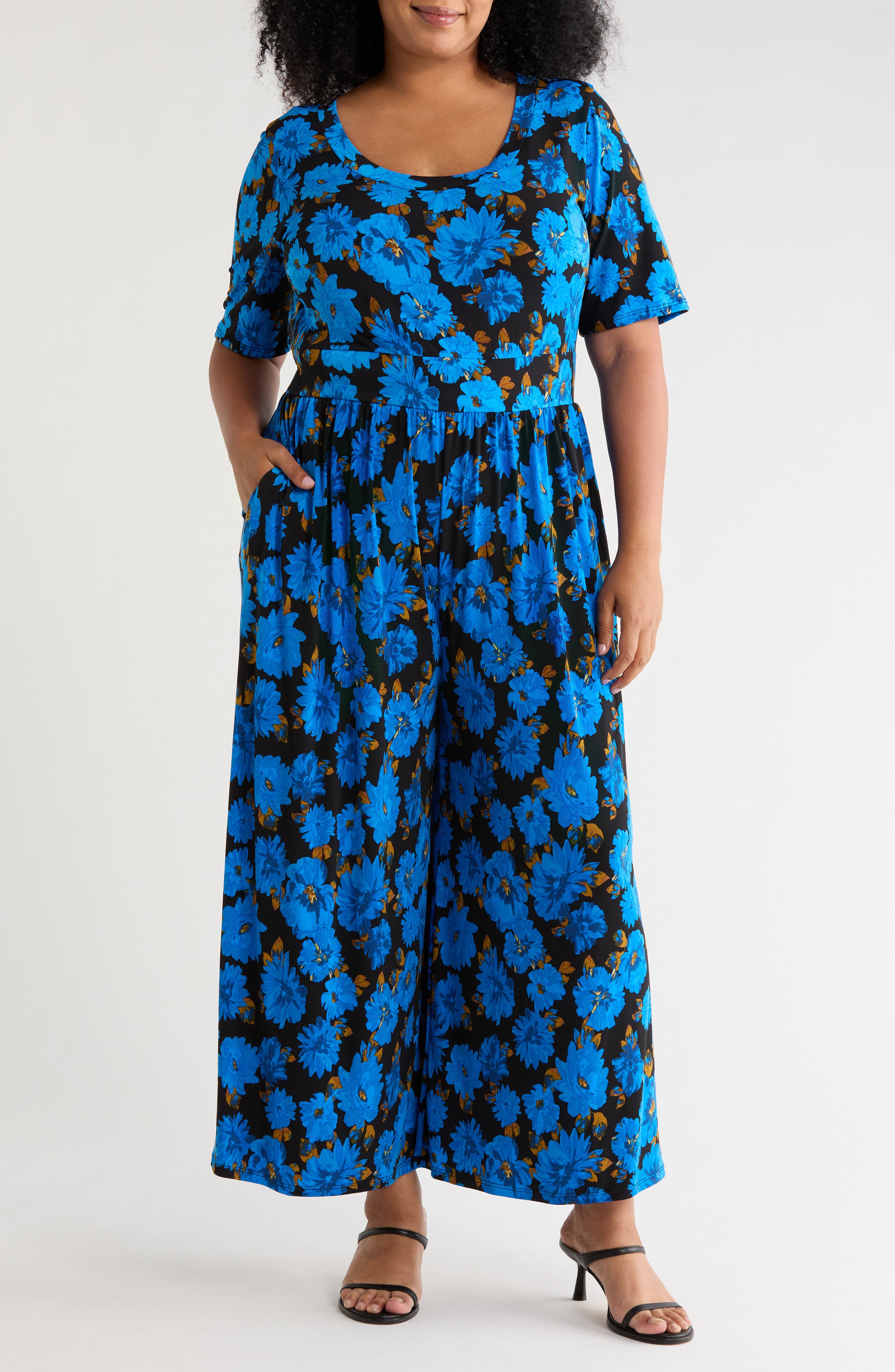 Floral Wide Leg Jumpsuit