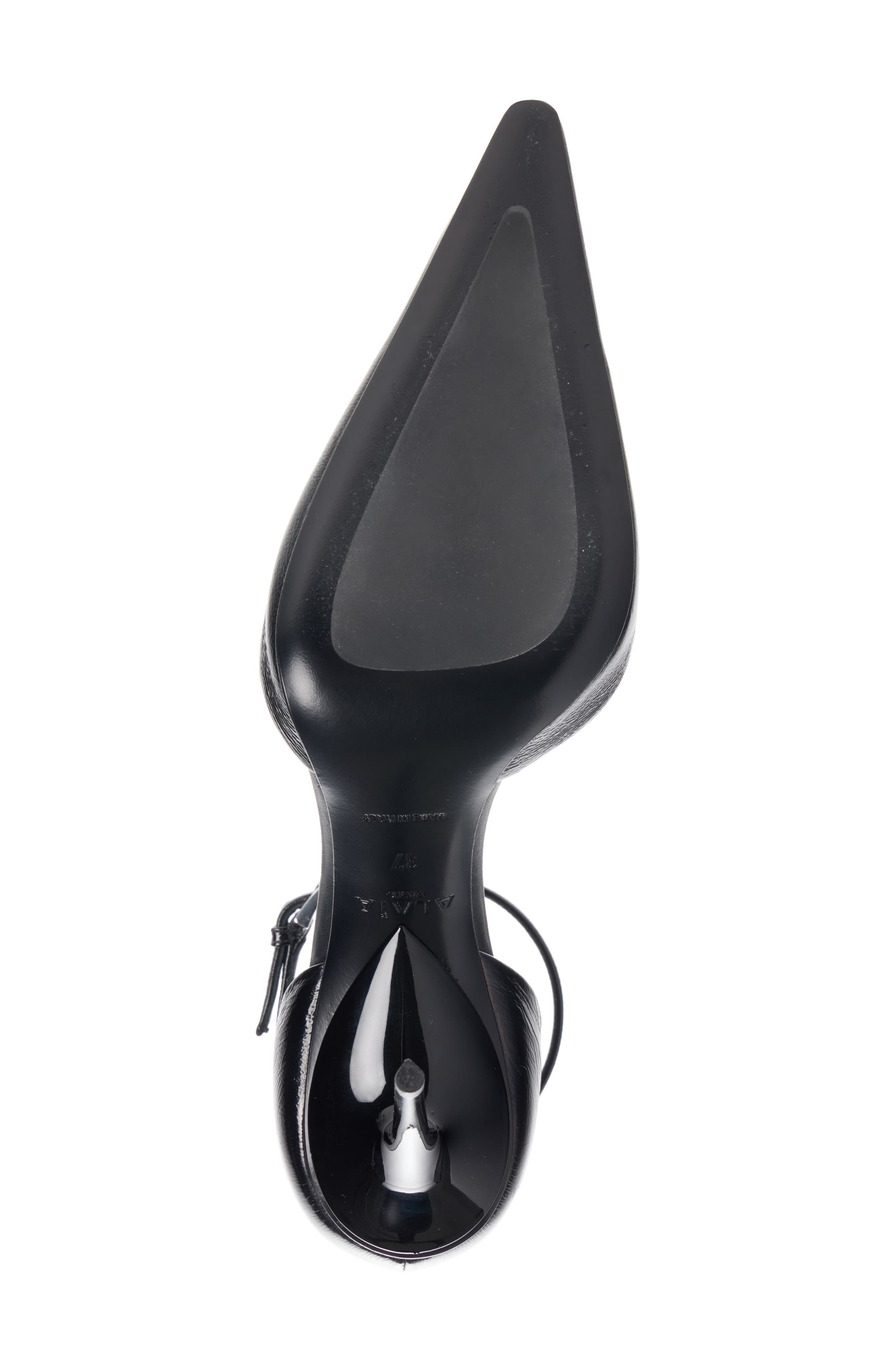 Alaïa Ankle Strap d'Orsay Pump, Alternate, color, Noir