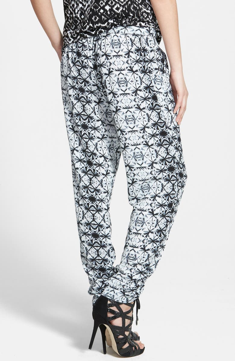 June & Hudson Print Crepe Pants, Alternate, color, 
